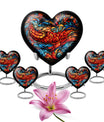 stained glass Heart Urn