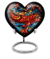 stained glass Heart Urn