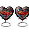 stained glass Heart Urn