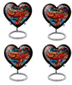 stained glass Heart Urn