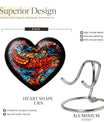 stained glass Heart Urn