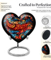 stained glass Heart Urn