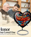 stained glass Heart Urn