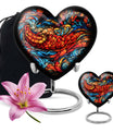 stained glass Heart Urn