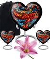 stained glass Heart Urn