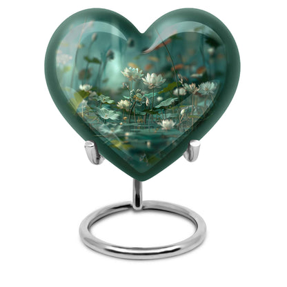 Lotus Urn Heart Design