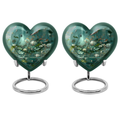 Lotus Urn Heart Design