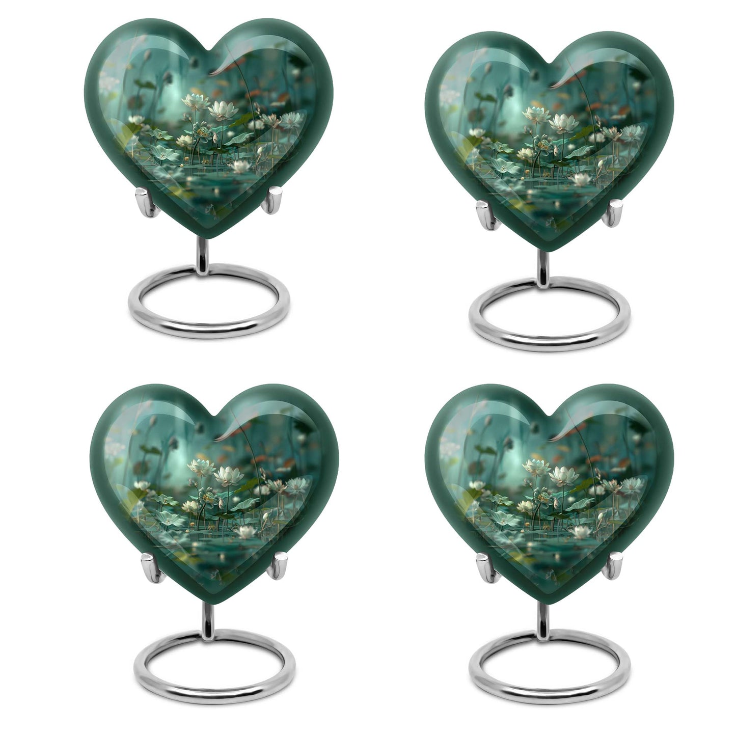 Lotus Urn Heart Design