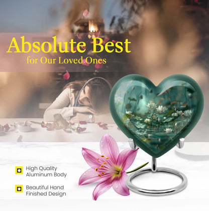 Lotus Urn Heart Design