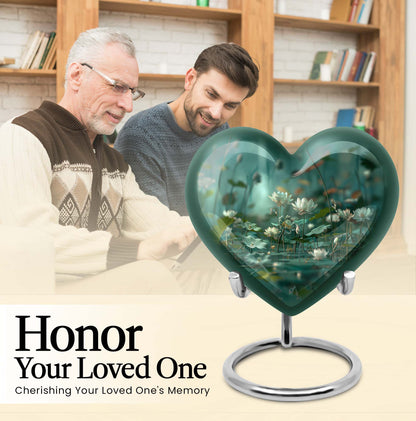 Lotus Urn Heart Design