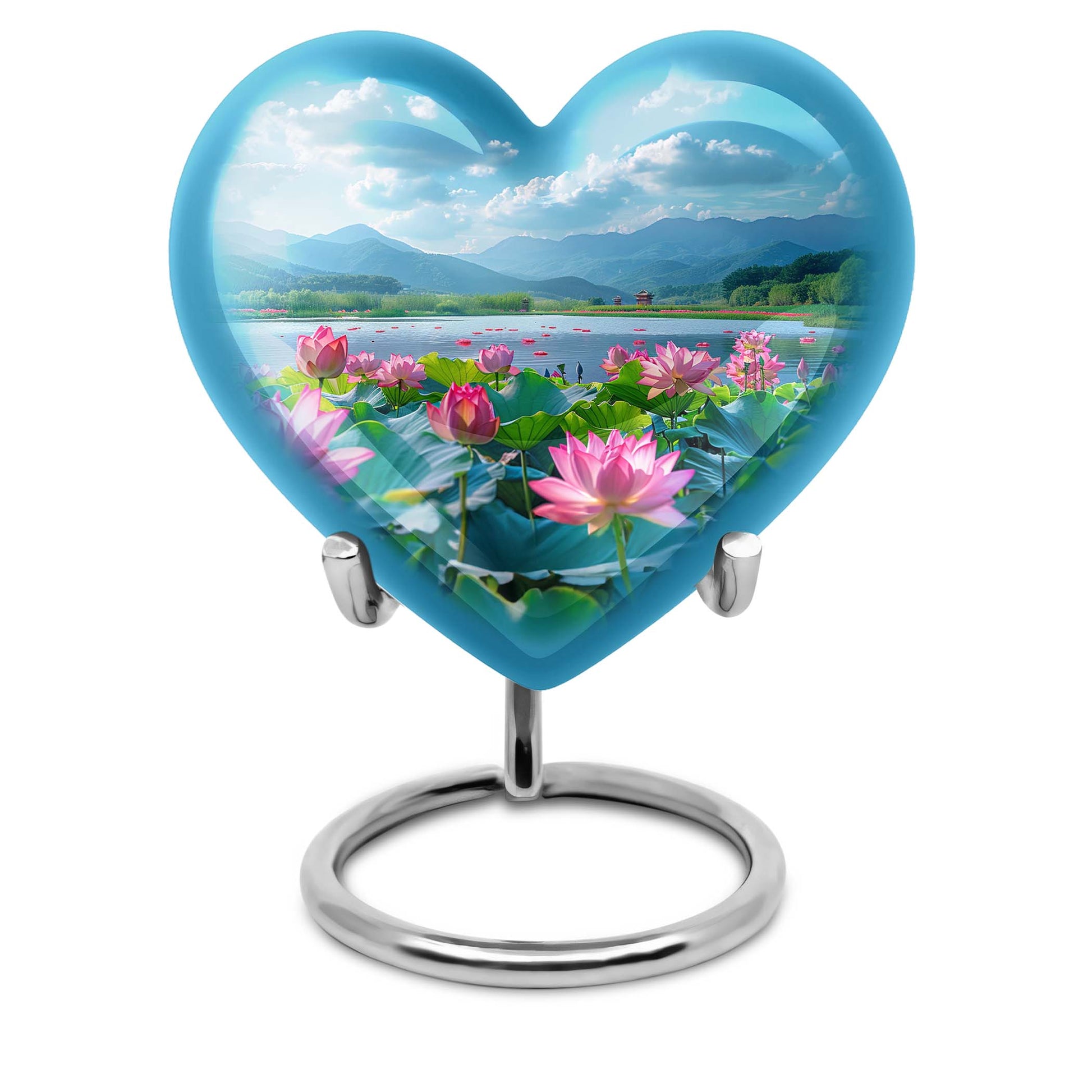 Aluminium large Lotus Urn, 