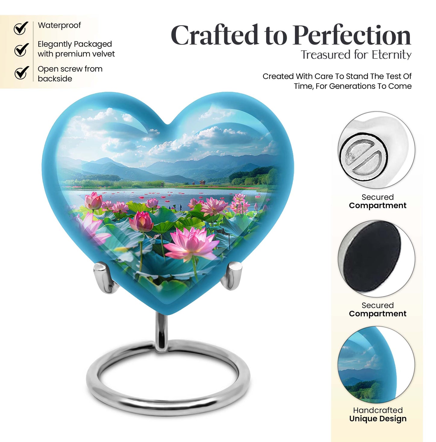 Aluminium large Lotus Urn, 