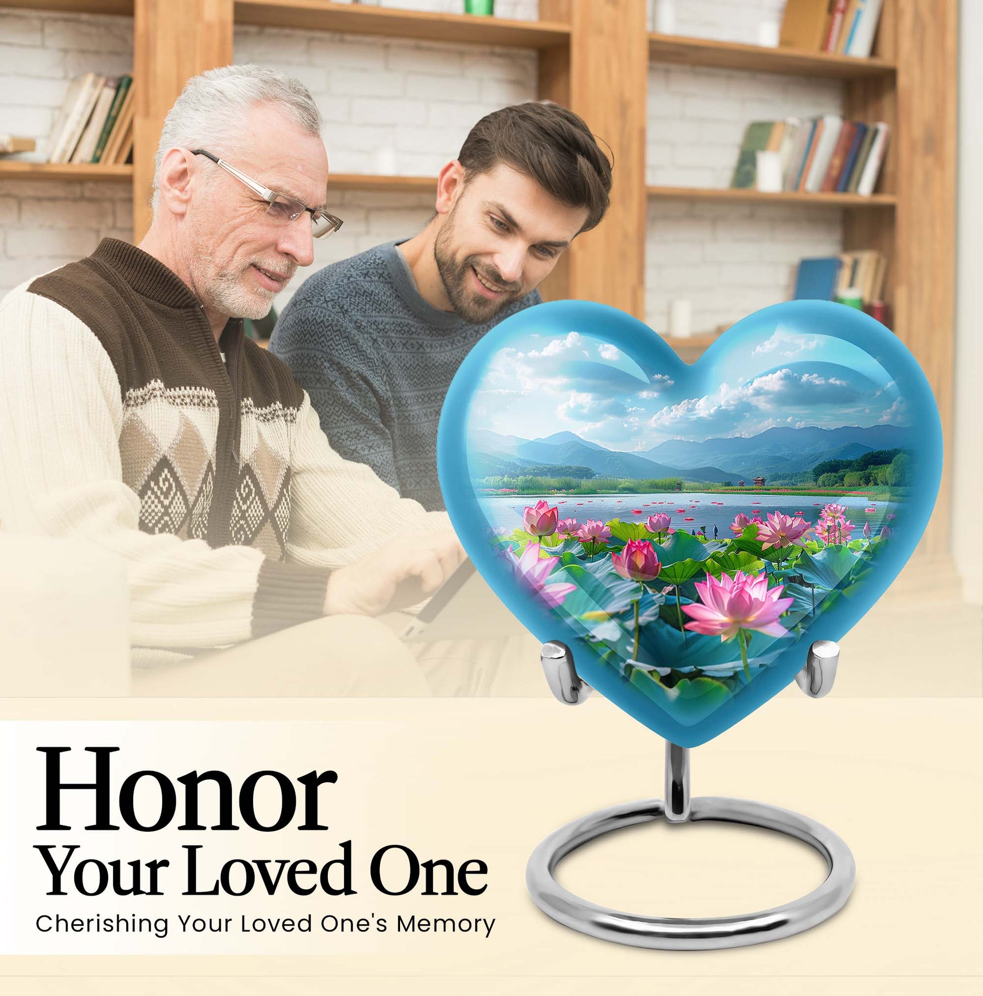 Aluminium large Lotus Urn, 