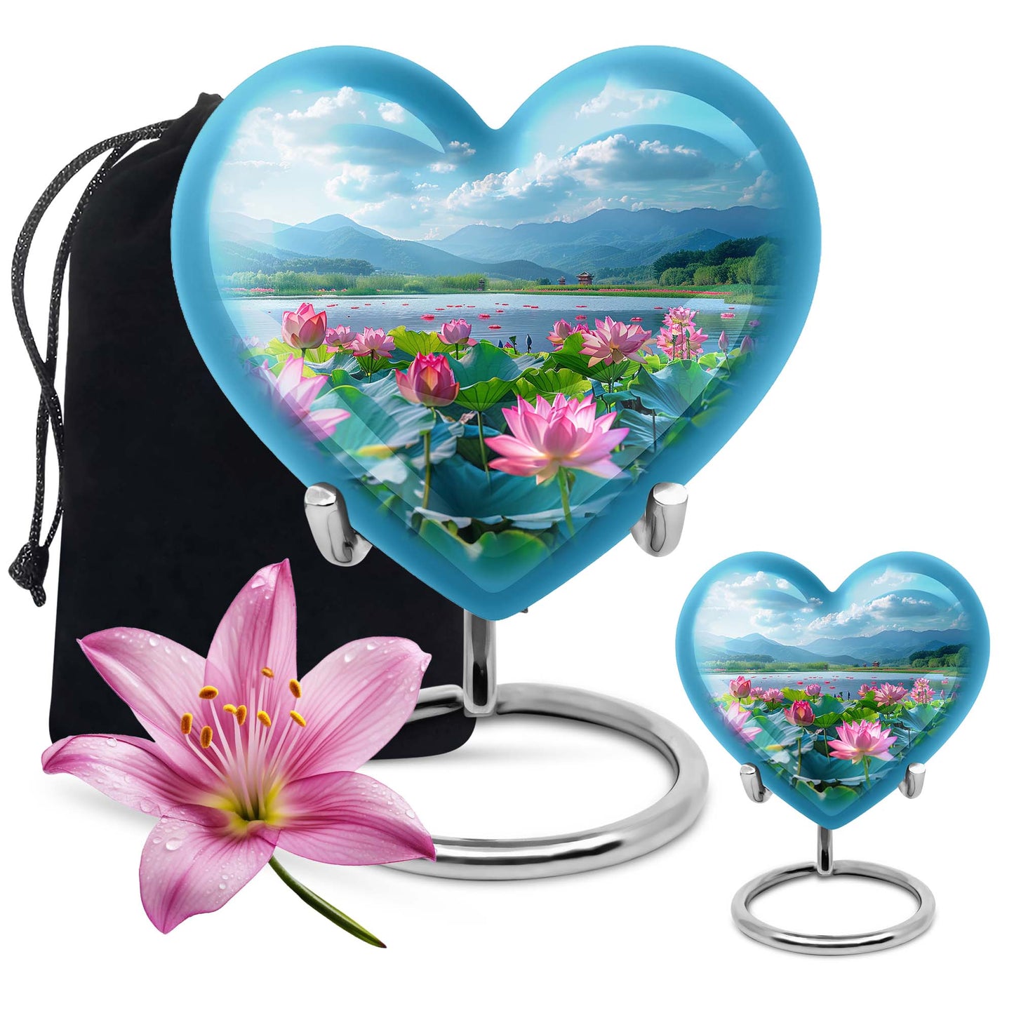 Aluminium large Lotus Urn, 