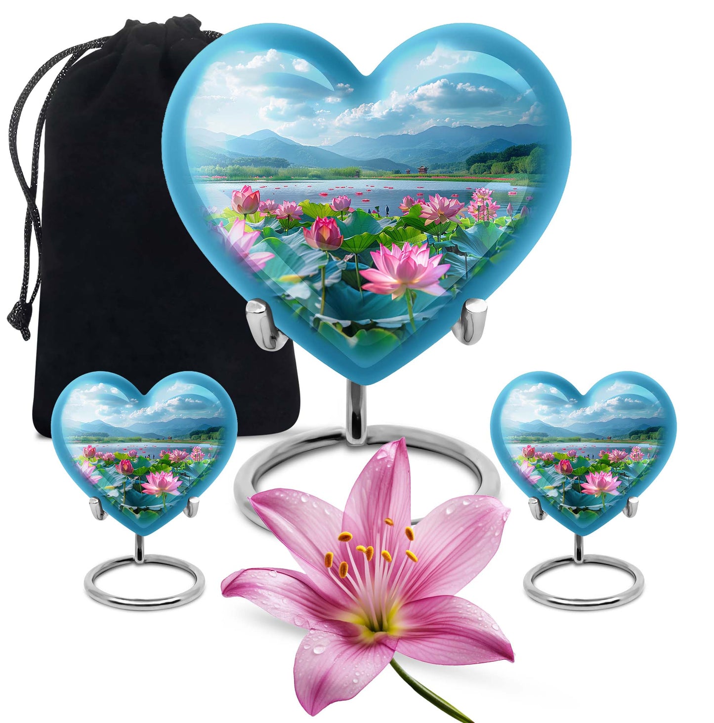 Aluminium large Lotus Urn, 