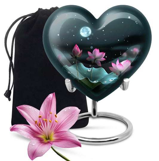 heart-shaped Lotus Urn