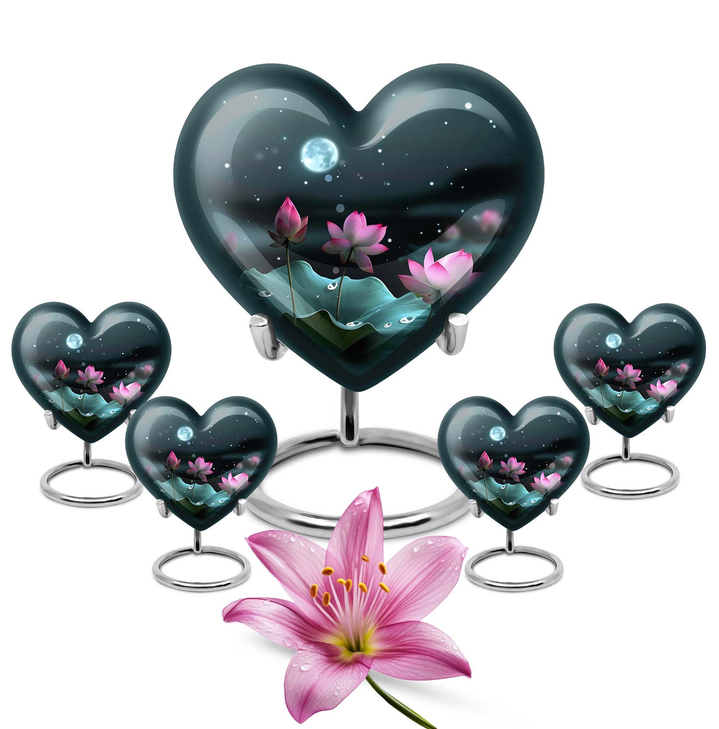 heart-shaped Lotus Urn