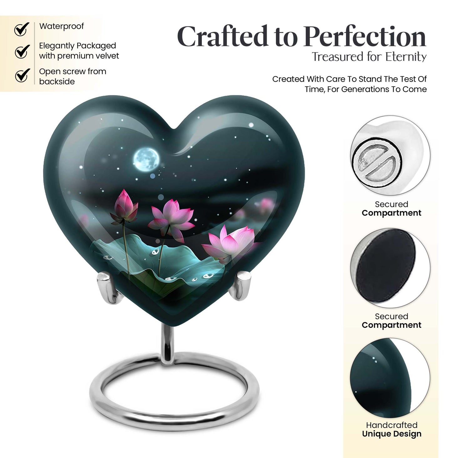 heart-shaped Lotus Urn