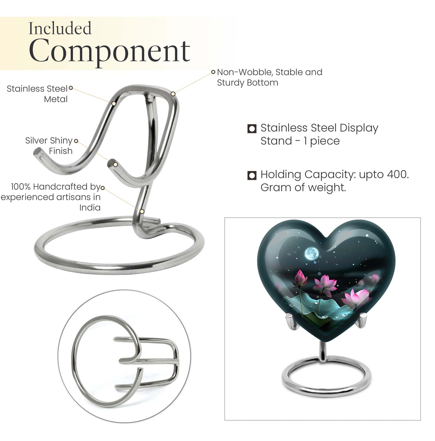 heart-shaped Lotus Urn