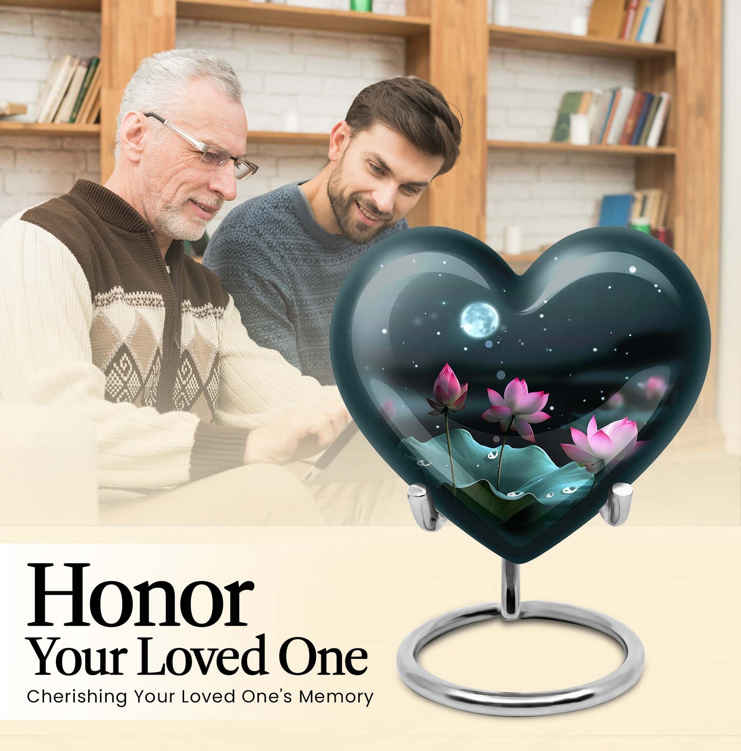 heart-shaped Lotus Urn