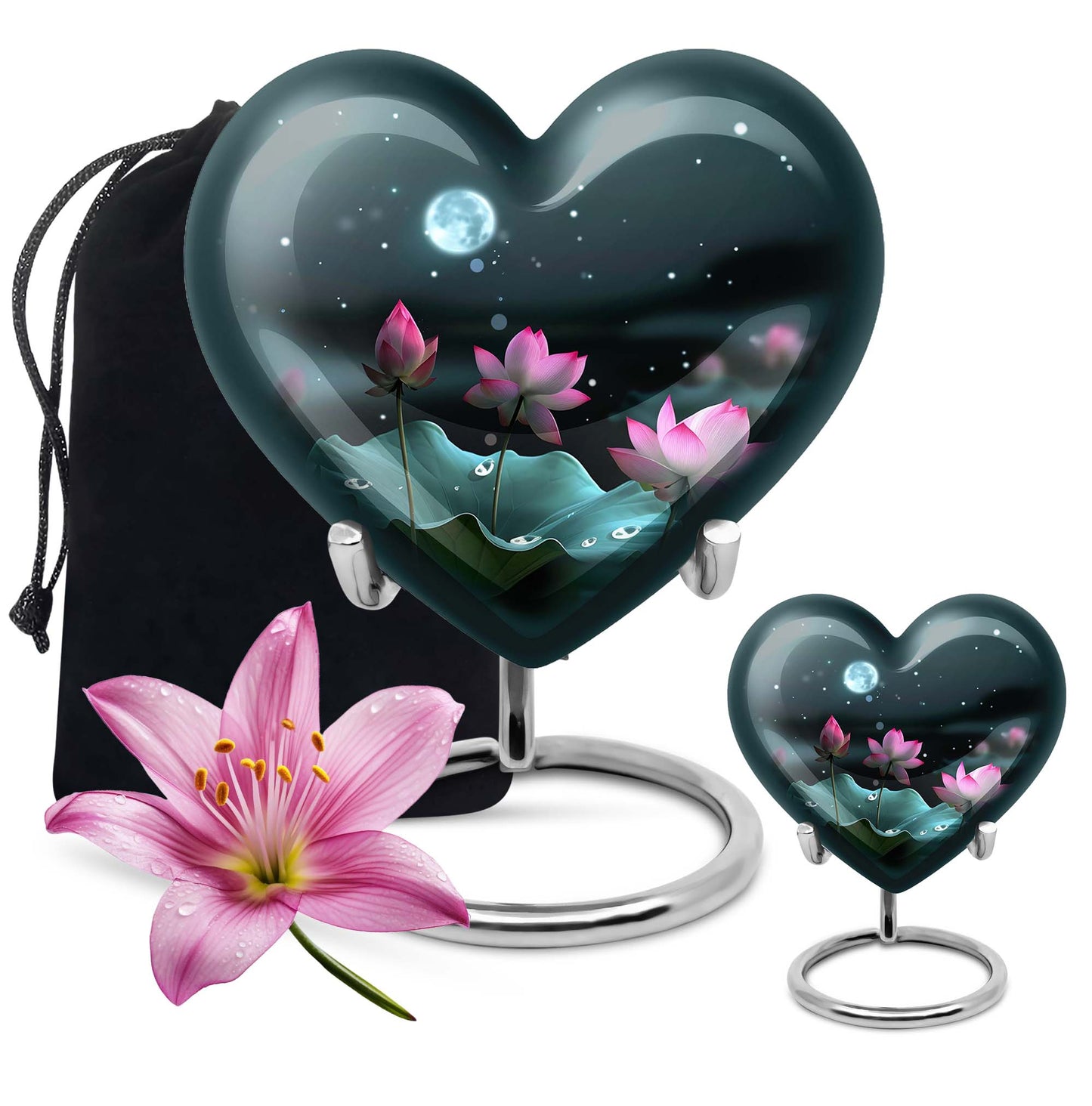 heart-shaped Lotus Urn
