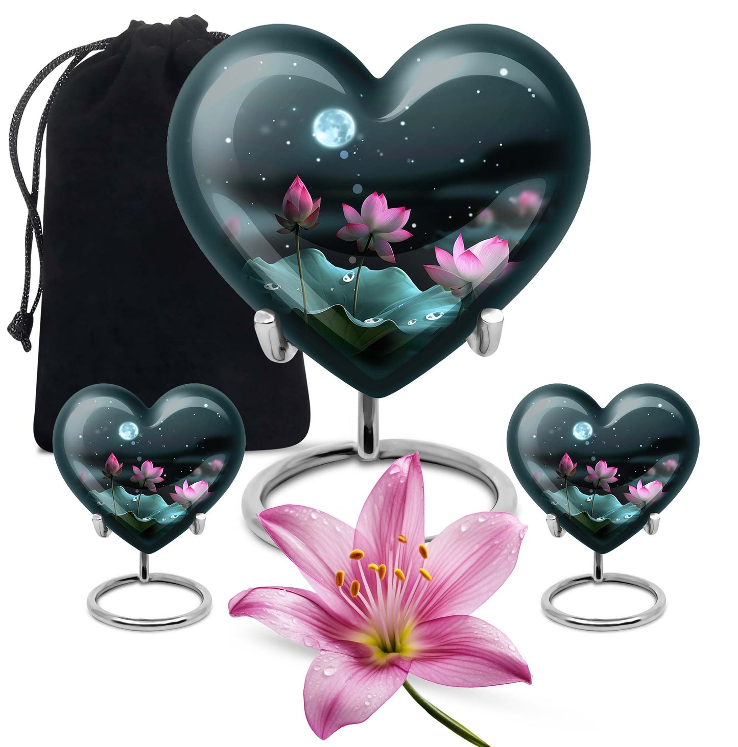 heart-shaped Lotus Urn