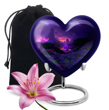 Heart-shaped Lotus Urn
