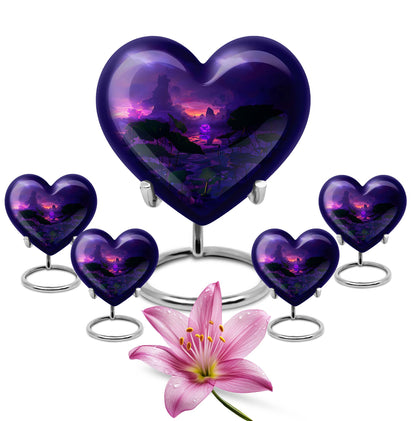 Heart-shaped Lotus Urn