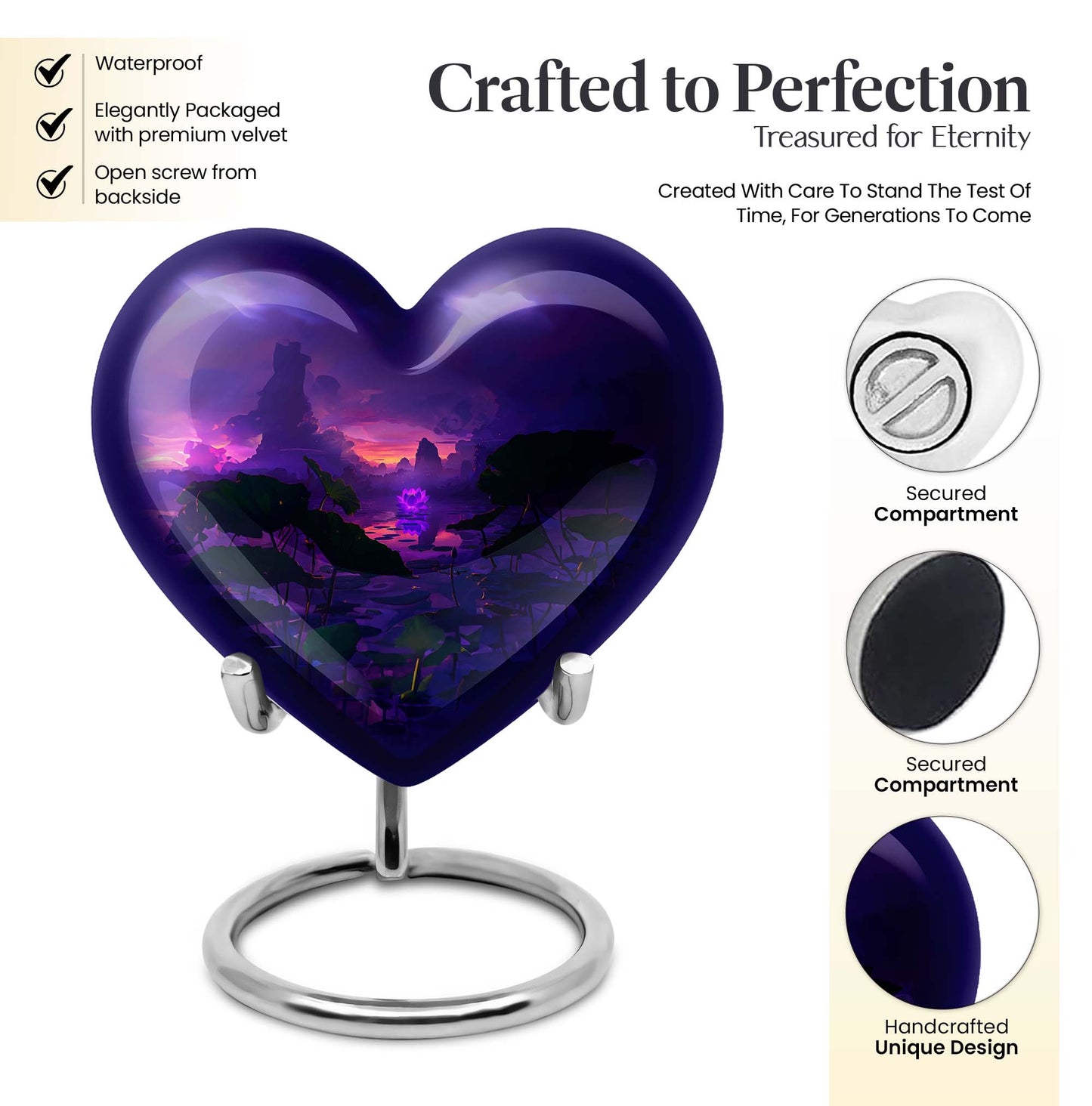 Heart-shaped Lotus Urn