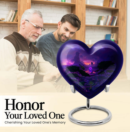 Heart-shaped Lotus Urn