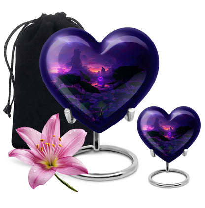 Heart-shaped Lotus Urn
