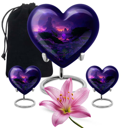 Heart-shaped Lotus Urn