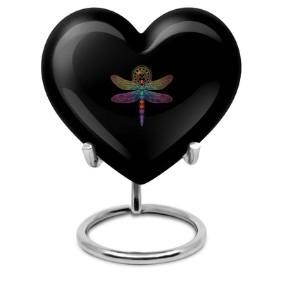 Personalized Dragonfly Memorial Urn for Men - 10-inch, 200 cu in - Yatskia