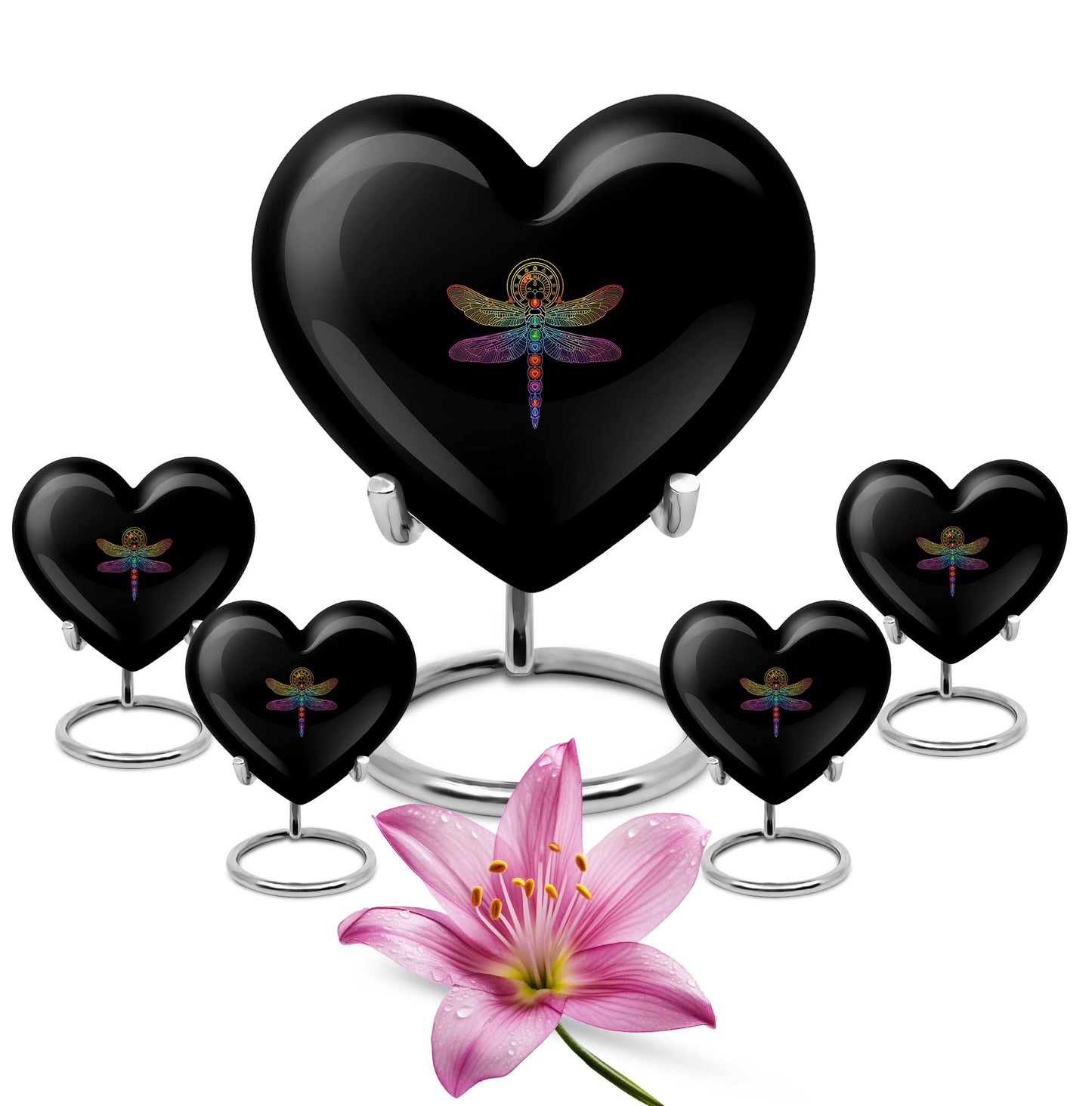 Personalized Dragonfly Memorial Urn for Men - 10-inch, 200 cu in - Yatskia