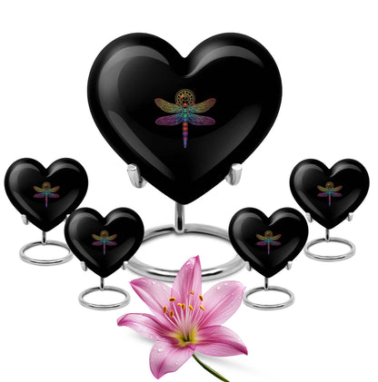 Personalized Dragonfly Memorial Urn for Men - 10-inch, 200 cu in - Yatskia