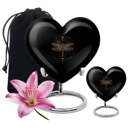 Personalized Dragonfly Cremation Urn for Human Ashes - 10-inch, 200 cu in - Yatskia