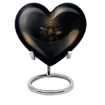 Personalized Dragonfly Cremation Urn for Human Ashes - 10-inch, 200 cu in - Yatskia