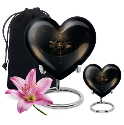 Personalized Dragonfly Cremation Urn for Human Ashes - 10-inch, 200 cu in - Yatskia