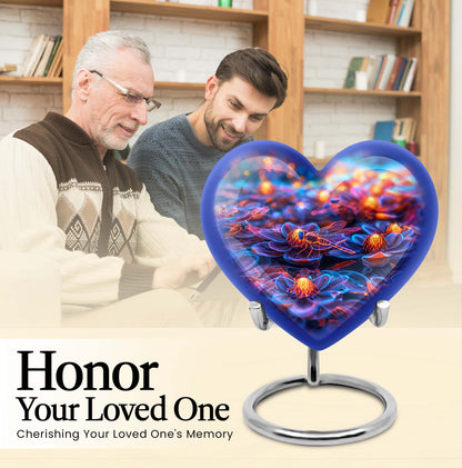 Cosmic Dragonfly Heart Urn