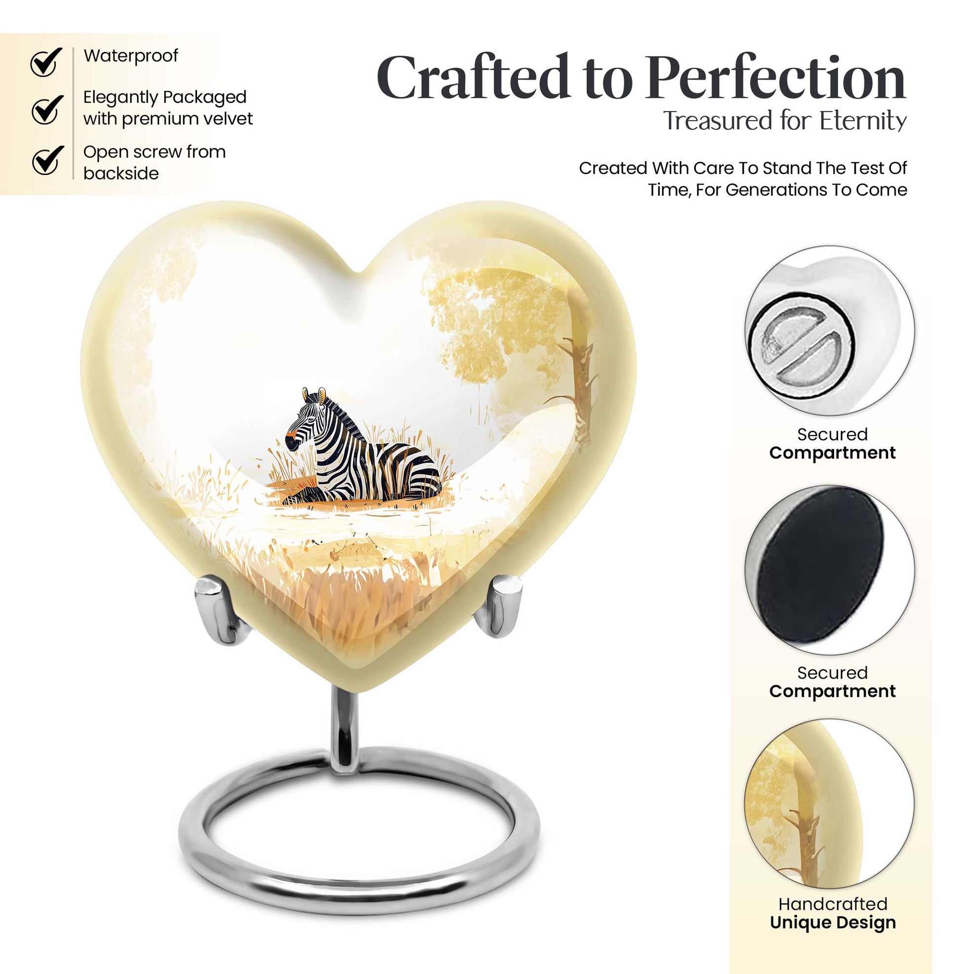 Heart-shaped Urn for human ashes