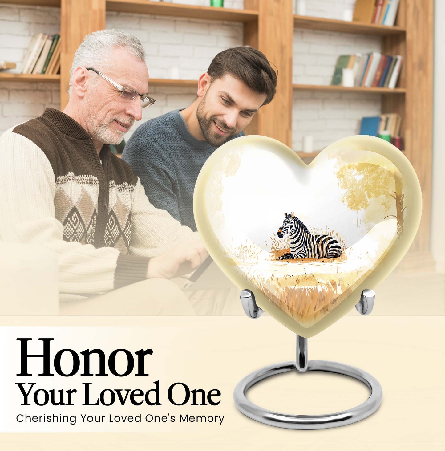 Heart-shaped Urn for human ashes
