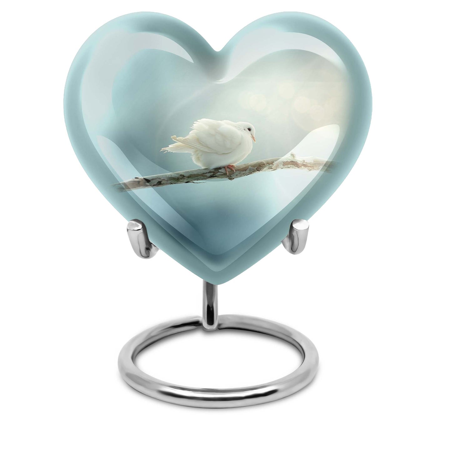 Personalized Bird Memorial Urn for Human Ashes - 10-inch, 200 cu in - Yatskia