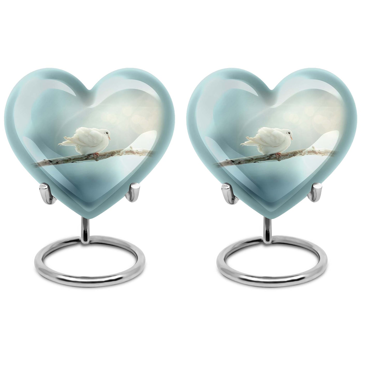 Personalized Bird Memorial Urn for Human Ashes - 10-inch, 200 cu in - Yatskia