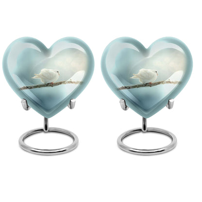 Personalized Bird Memorial Urn for Human Ashes - 10-inch, 200 cu in - Yatskia