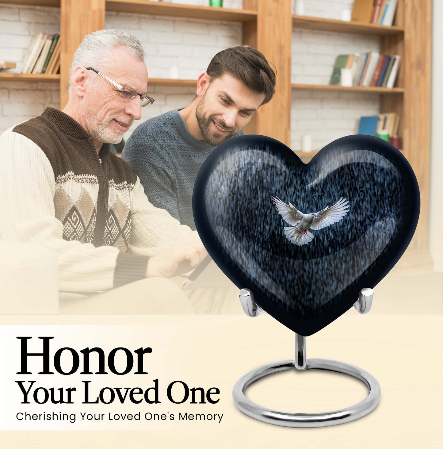 dove heart urn
