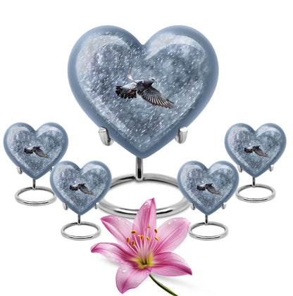 Personalized Dove Cremation Urn for Mom - 10-inch, 200 cu in - Yatskia