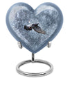 10-inch heart design dove urn with engraving, 