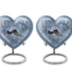 10-inch heart design dove urn with engraving, 