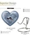 10-inch heart design dove urn with engraving, 