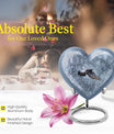 10-inch heart design dove urn with engraving, 